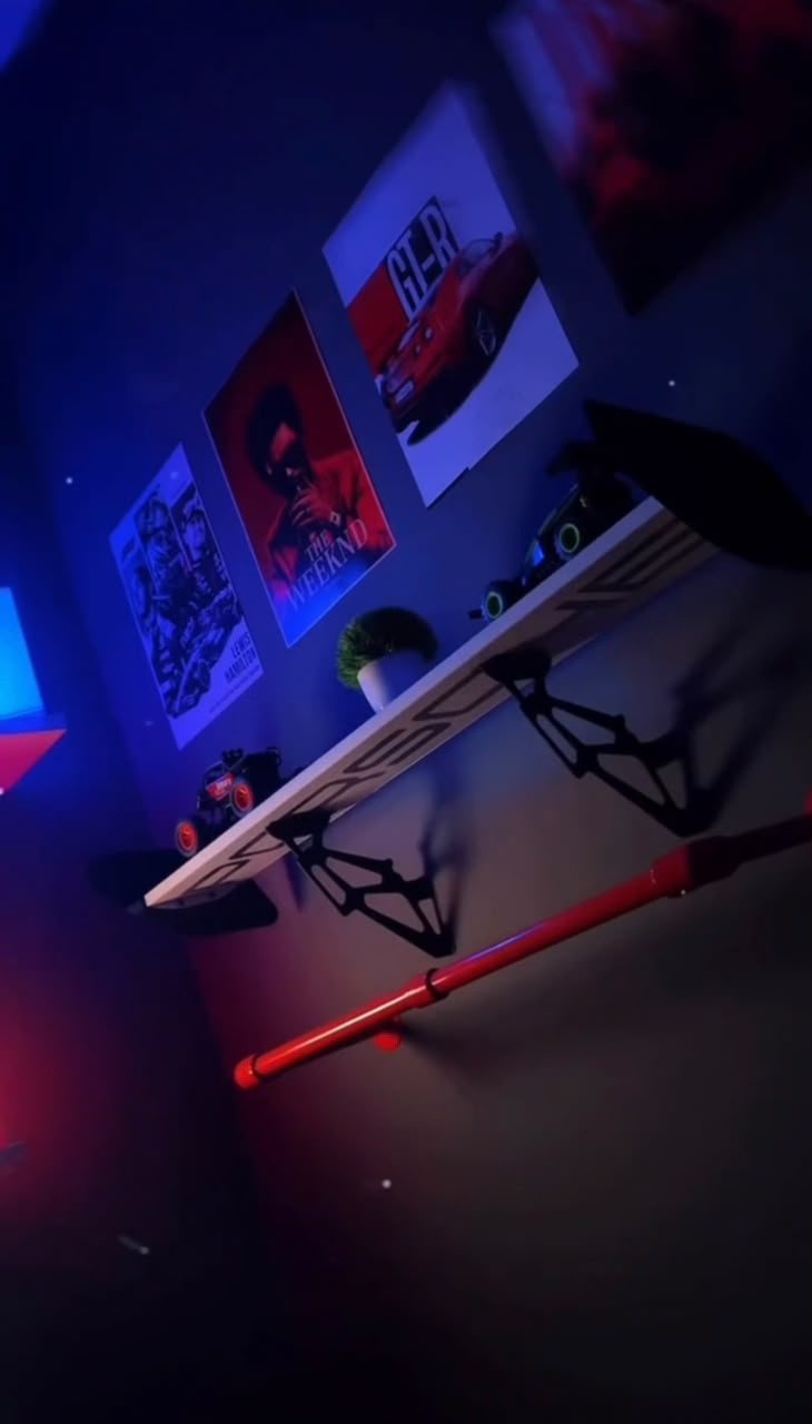 Setup gaming néon